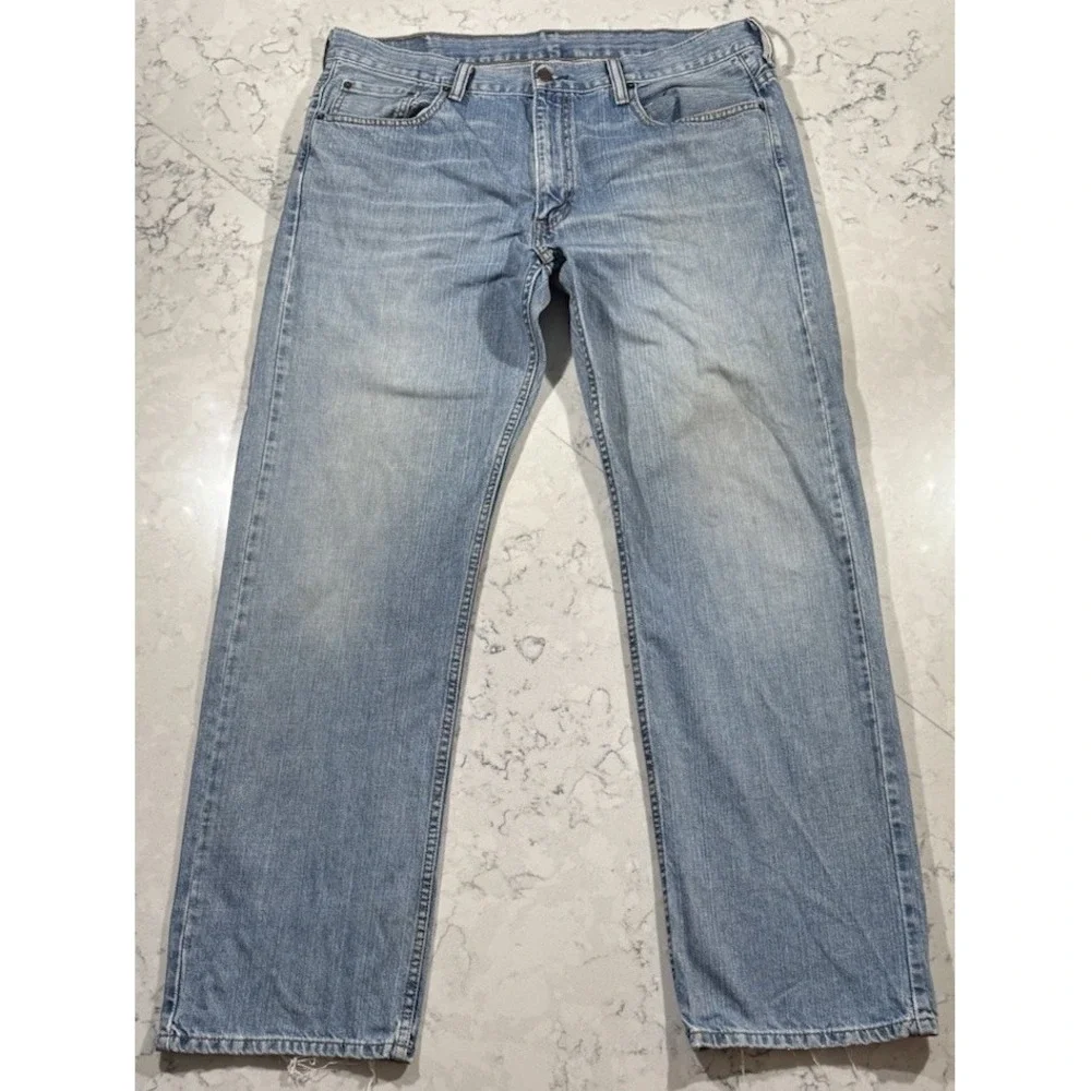 Levis 569 Loose Straight Jeans Mens 36x34 Blue Medium Wash Denim 005690601